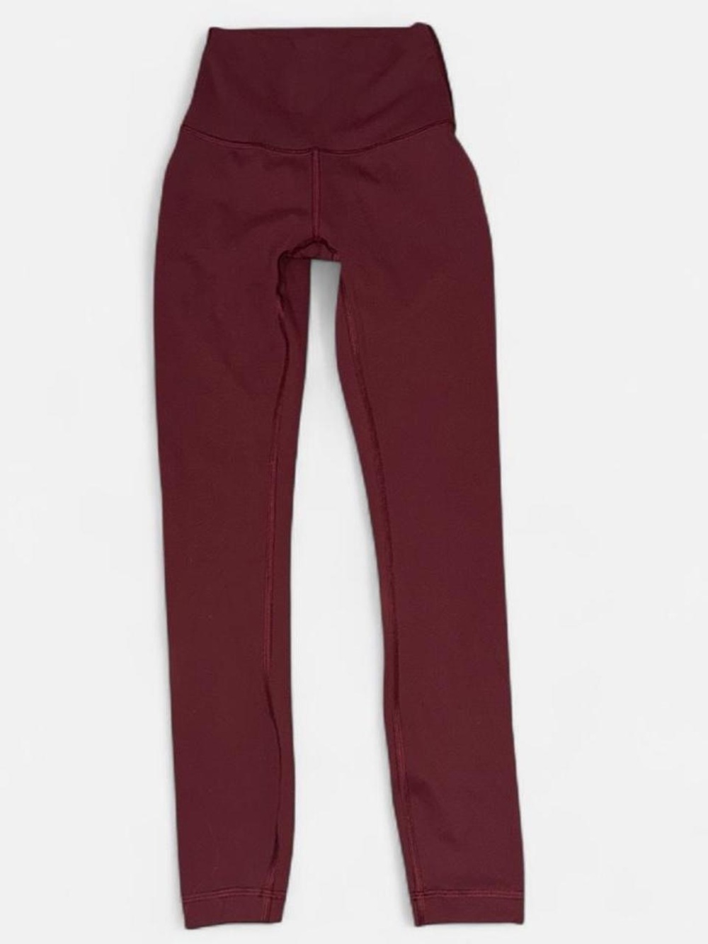 Red Merlot Lululemon High-Rise 25” Leggings (XXS)
